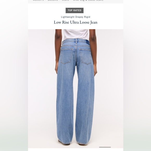 Abercrombie & Fitch ultra loose low rise jean - Picture 4 of 7